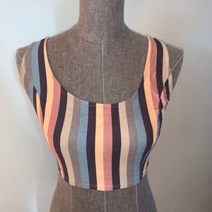 Striped Crop Top
